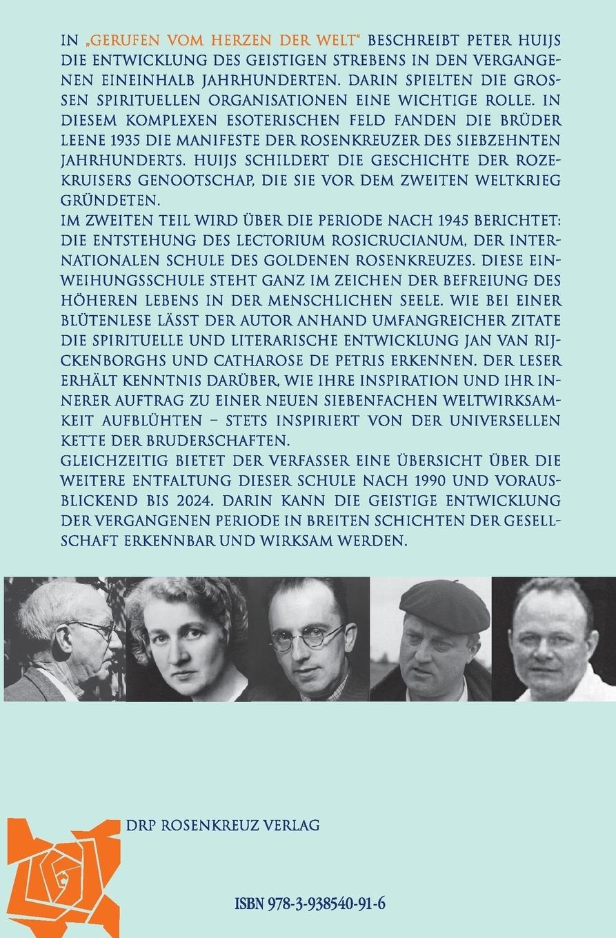 Rückseitencover Gerufen vom Herzen der Welt