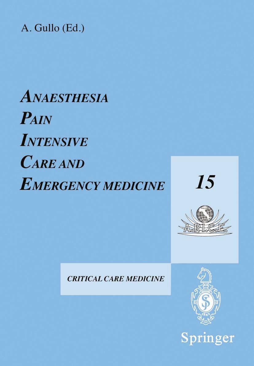 Vorderes Coverbild Anaesthesia, Pain, Intensive Care and Emergency Medicine - A.P.I.C.E.