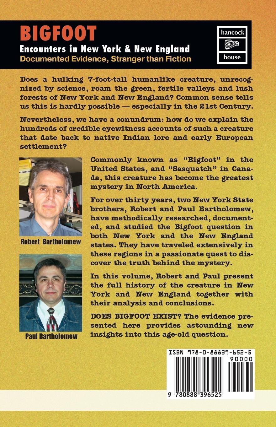 Rückseitencover Bigfoot Encounters in New York & New England