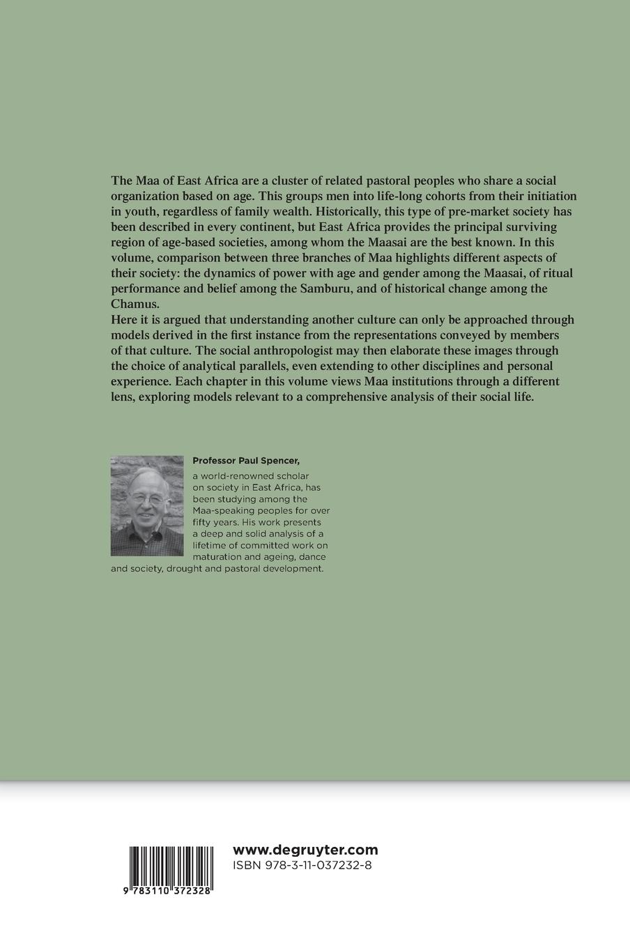 Rückseitencover Youth and Experiences of Ageing among Maa