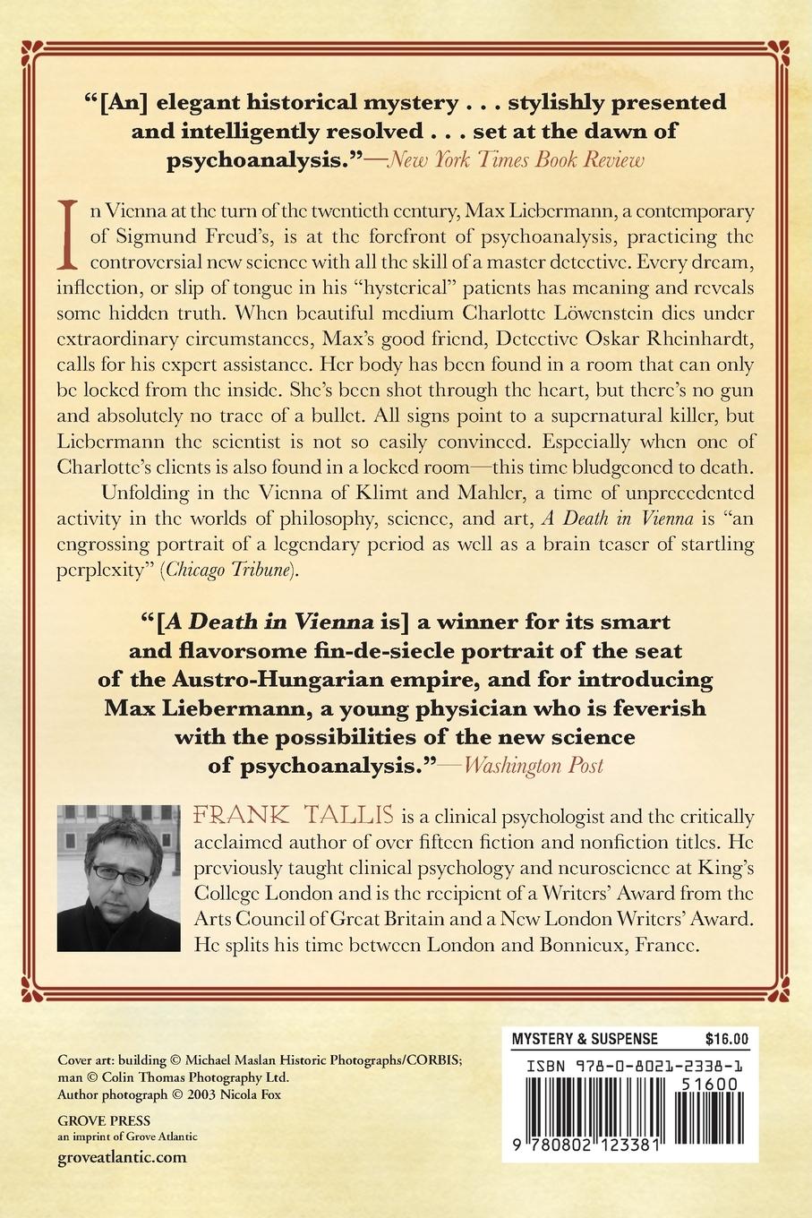Rückseitencover A Death in Vienna