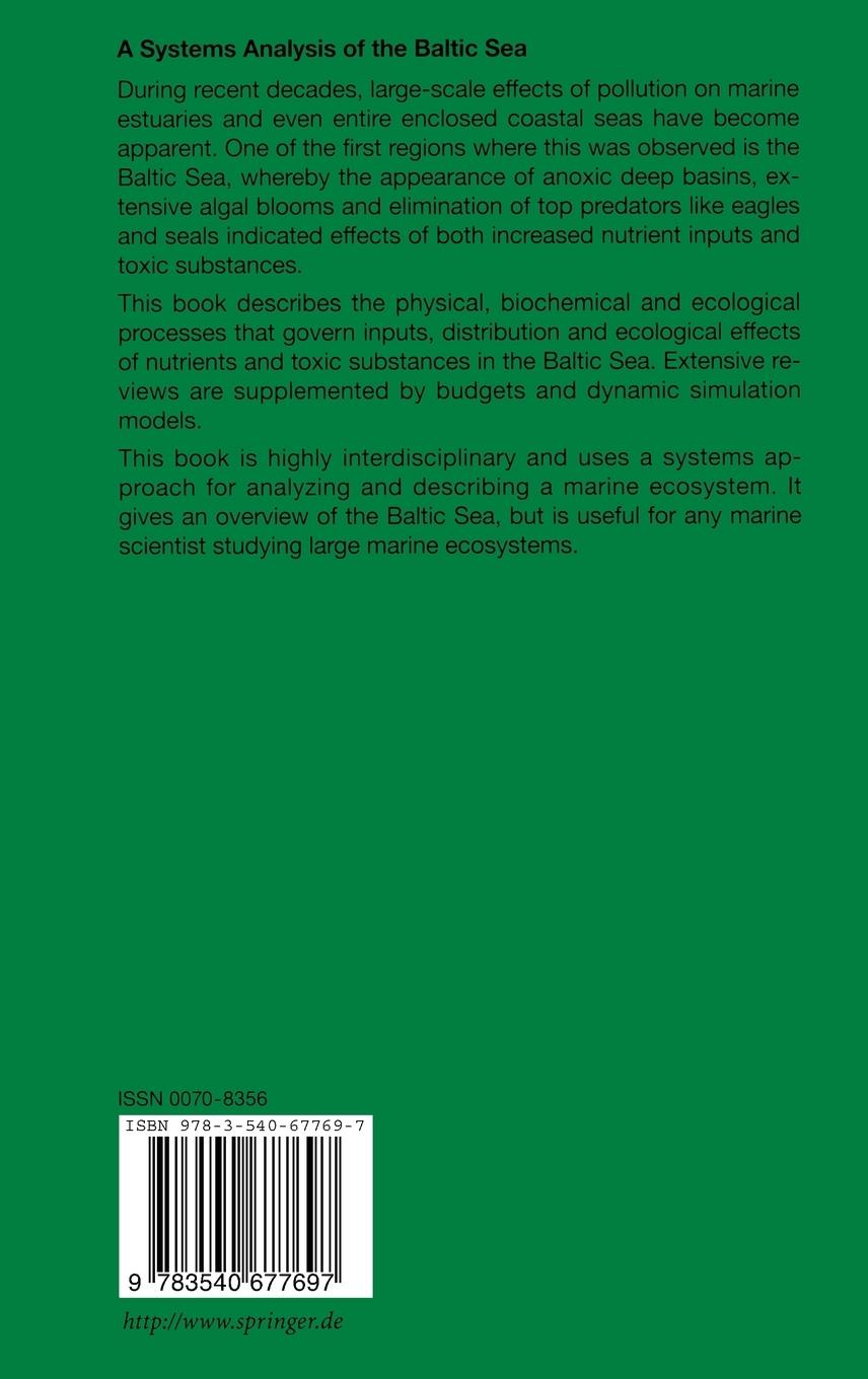Rückseitencover A Systems Analysis of the Baltic Sea