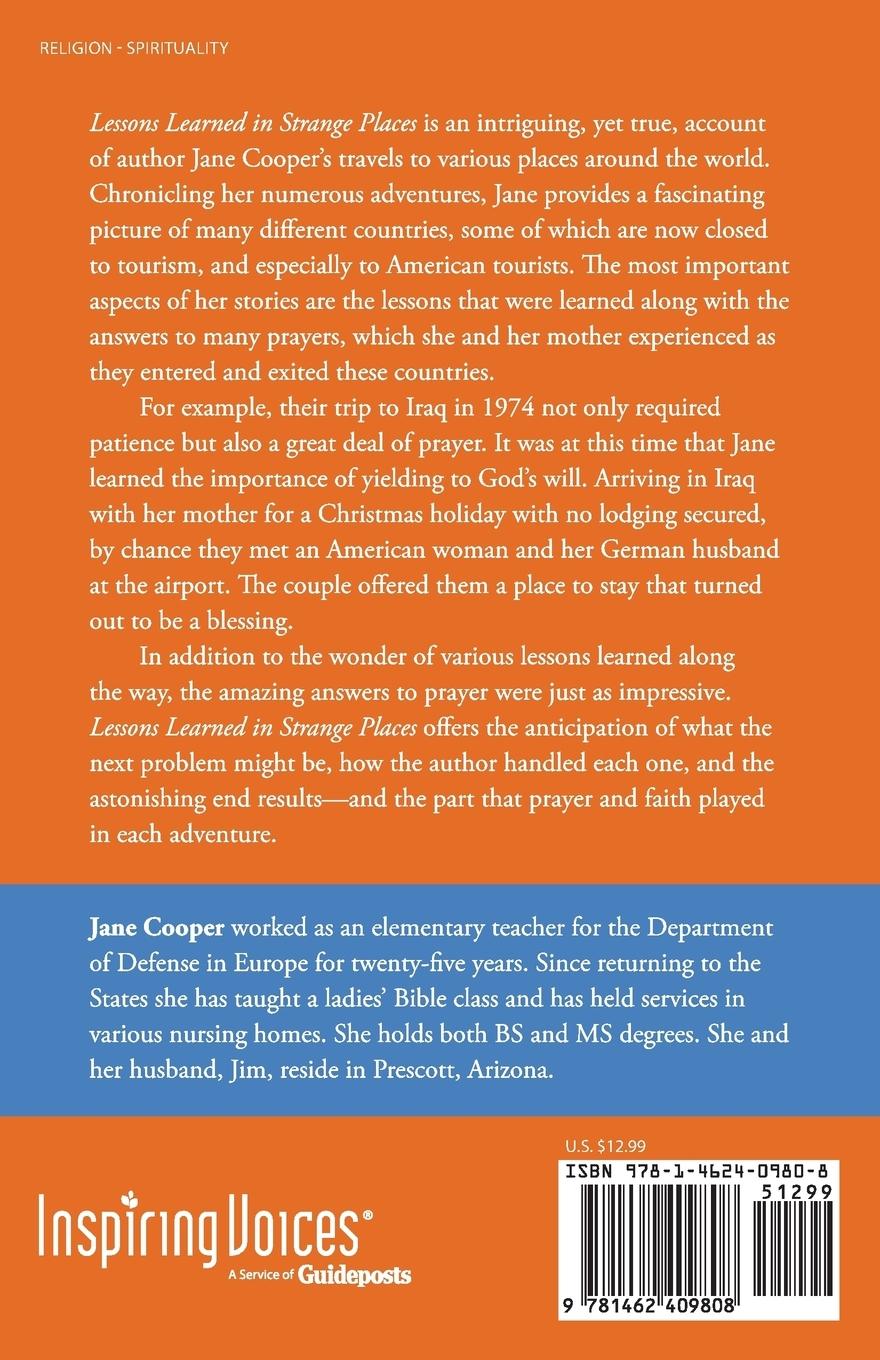 Rückseitencover Lessons Learned in Strange Places