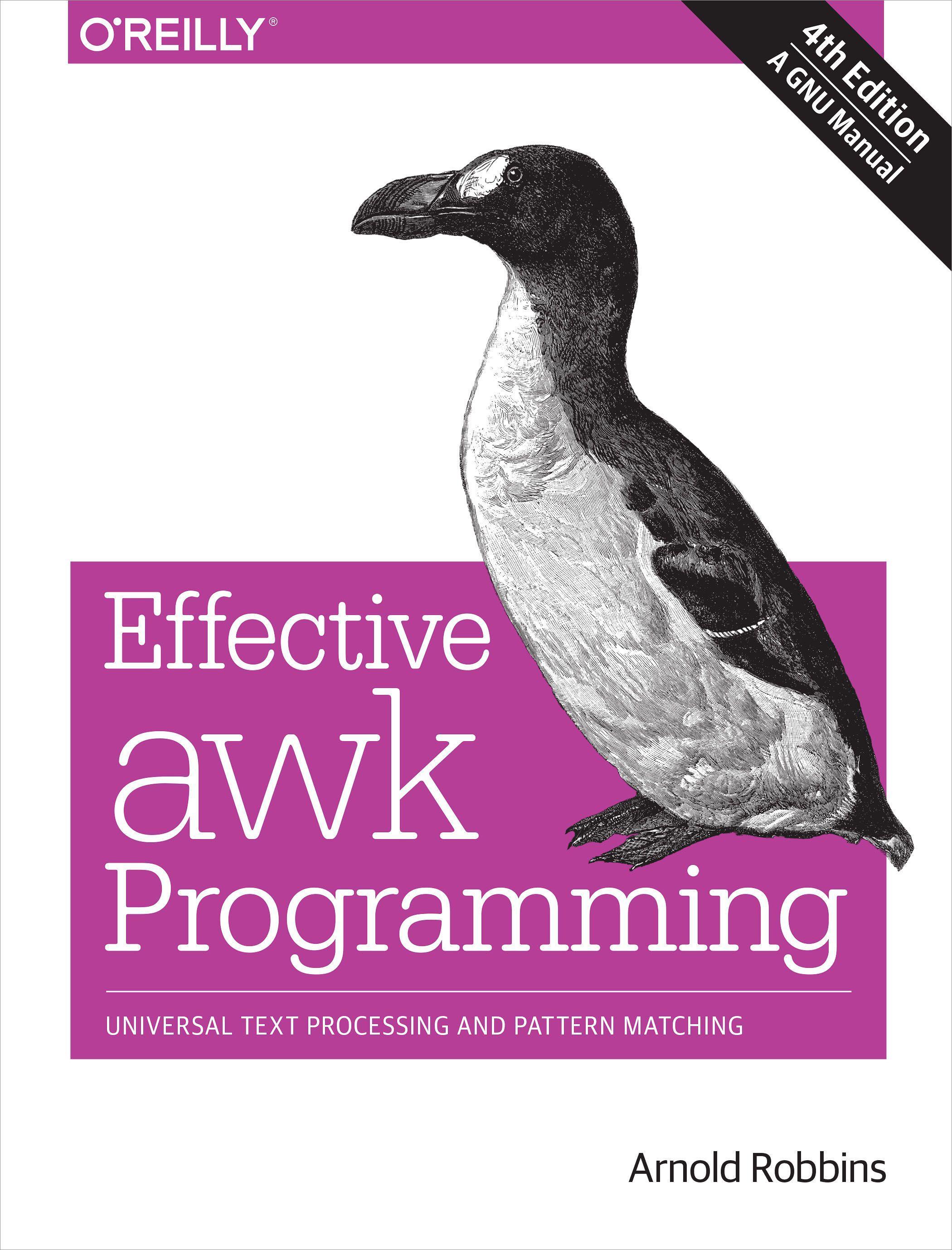 Vorderes Coverbild Effective AWK Programming, 4e