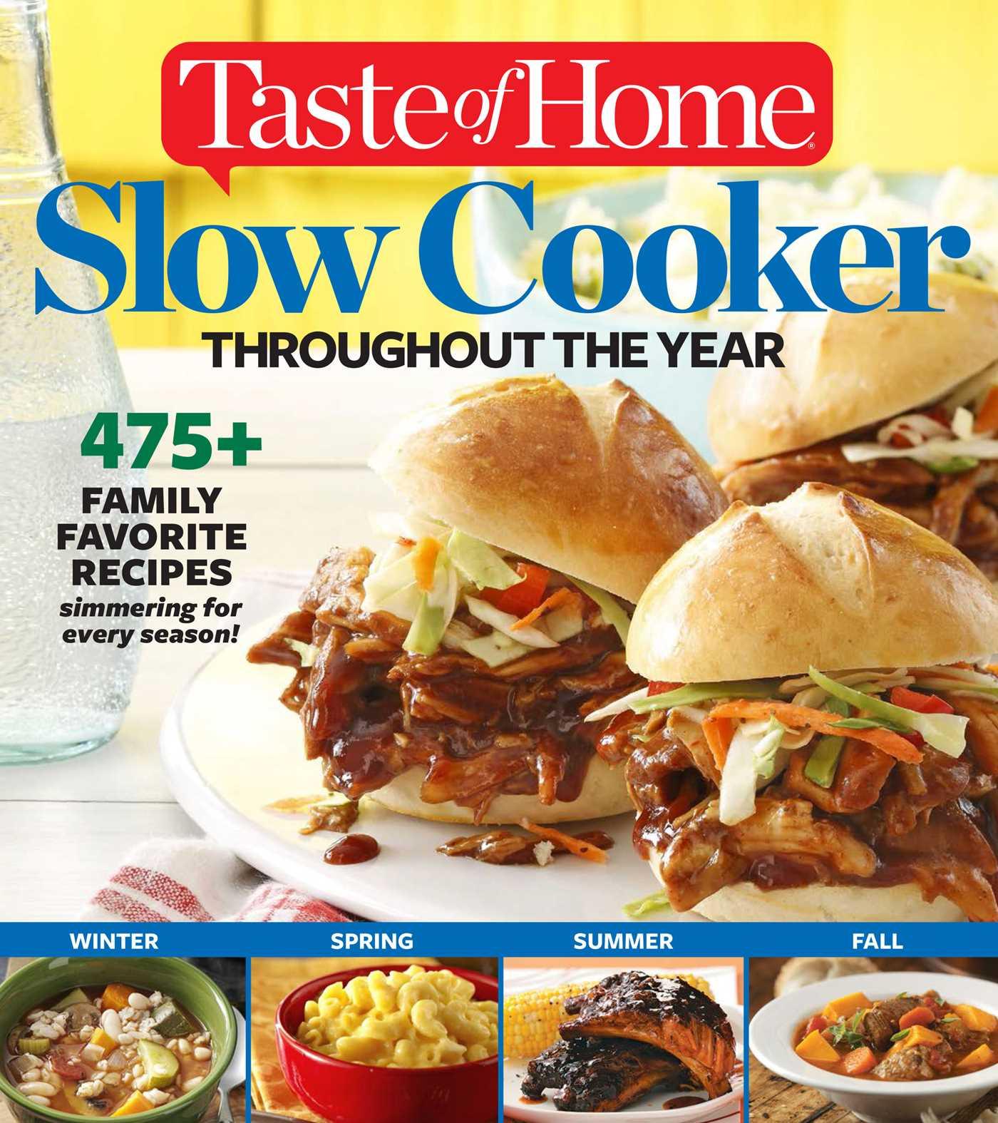 Vorderes Coverbild Taste of Home Slow Cooker Throughout the Year