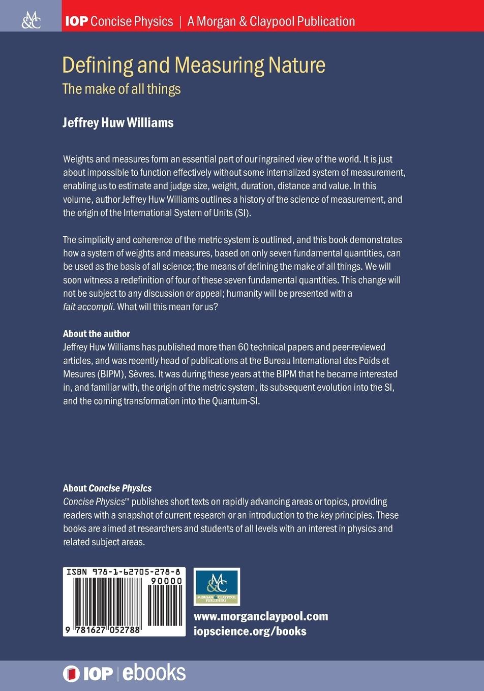 Rückseitencover Defining and Measuring Nature