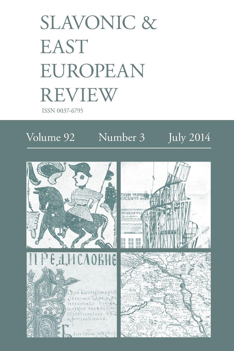 Vorderes Coverbild Slavonic & East European Review (92