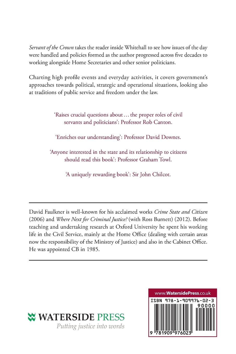 Rückseitencover Servant of the Crown