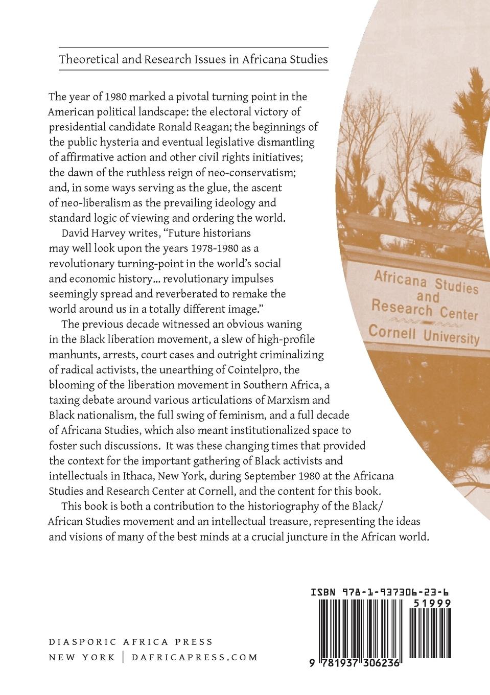 Rückseitencover Theoretical and Research Issues in Africana Studies