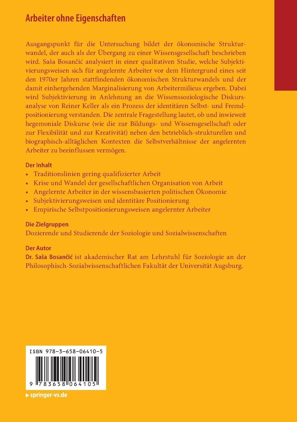 Rückseitencover Arbeiter ohne Eigenschaften
