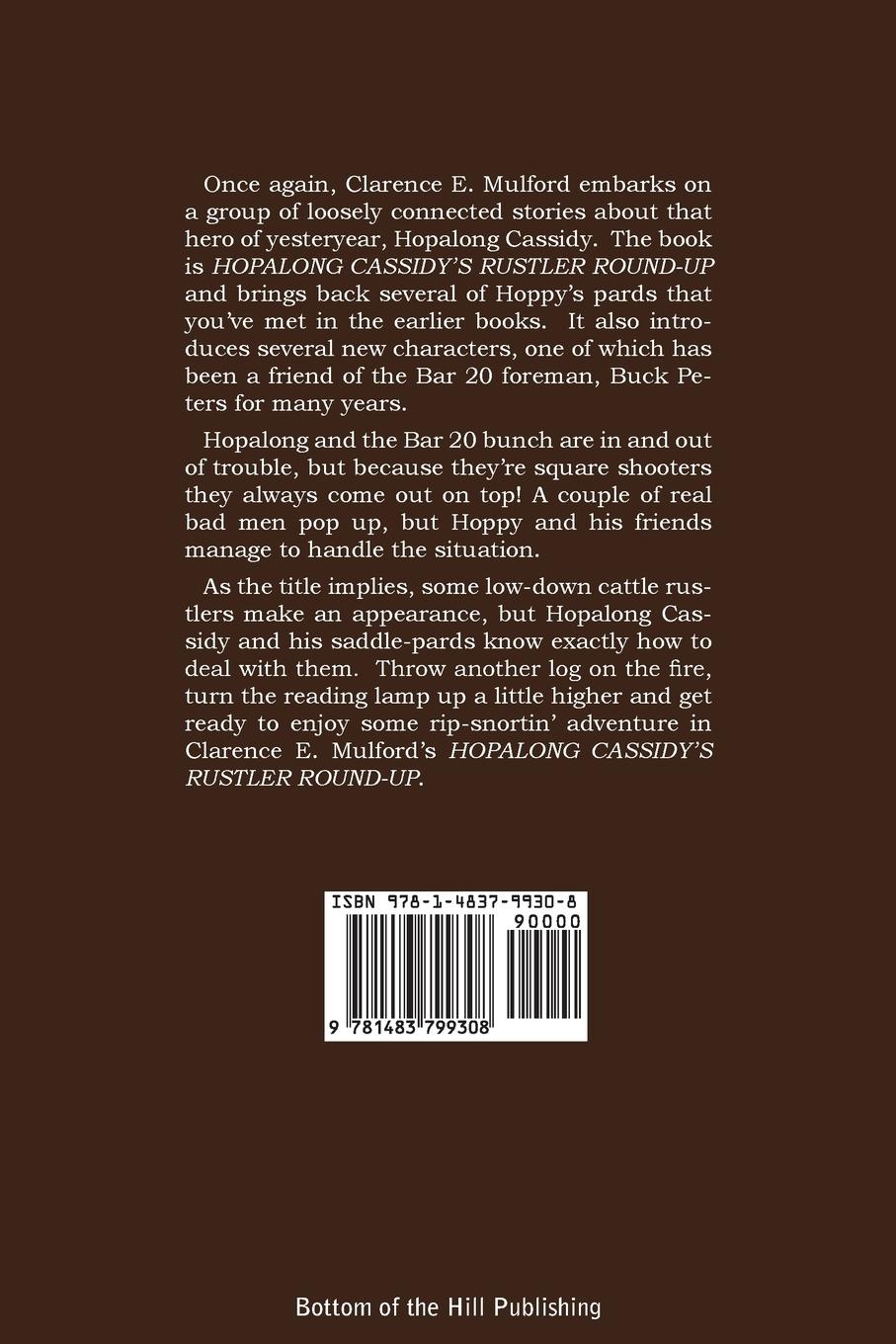 Rückseitencover Hopalong Cassidy's Rustler Round-Up