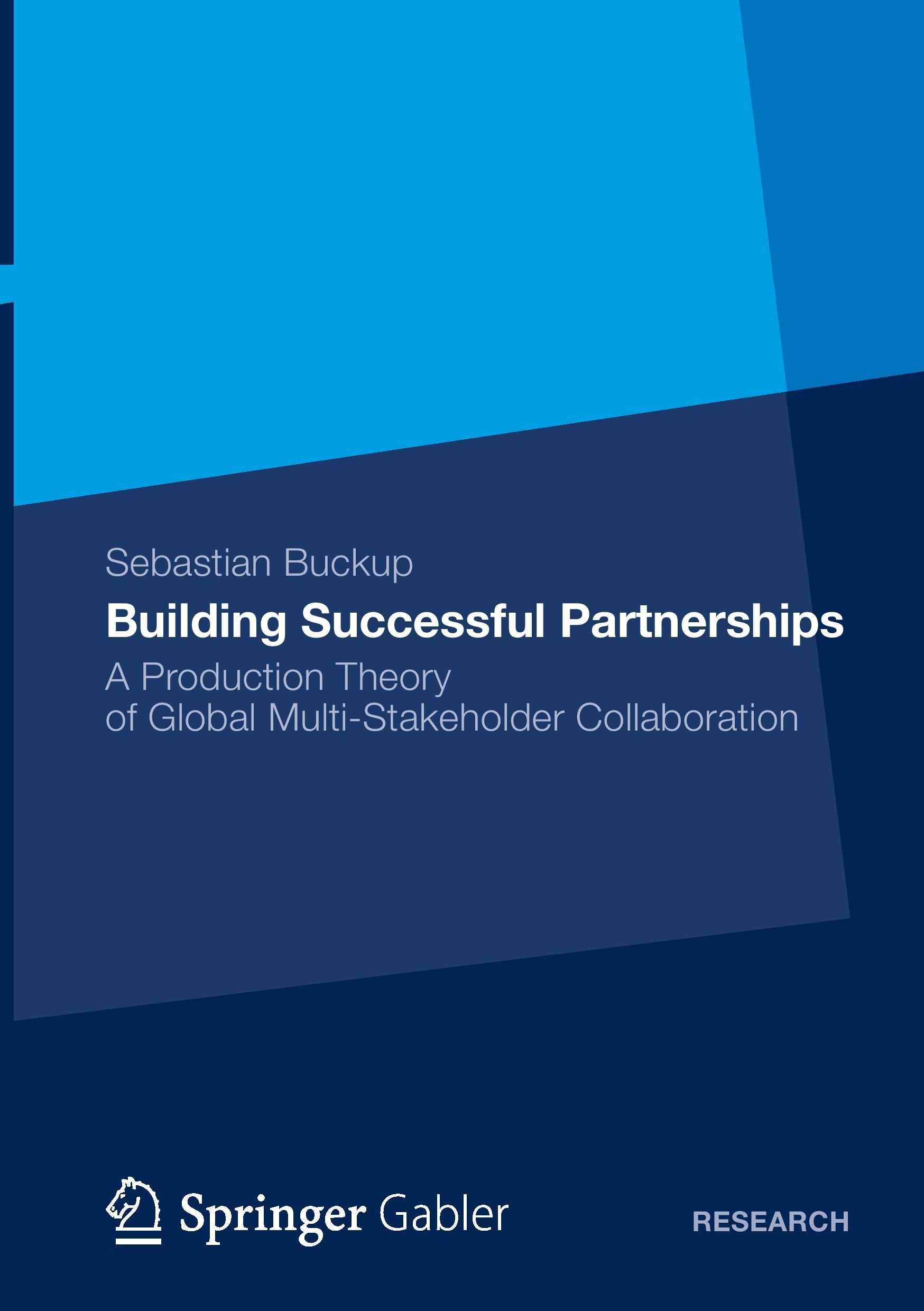 Vorderes Coverbild Building Successful Partnerships