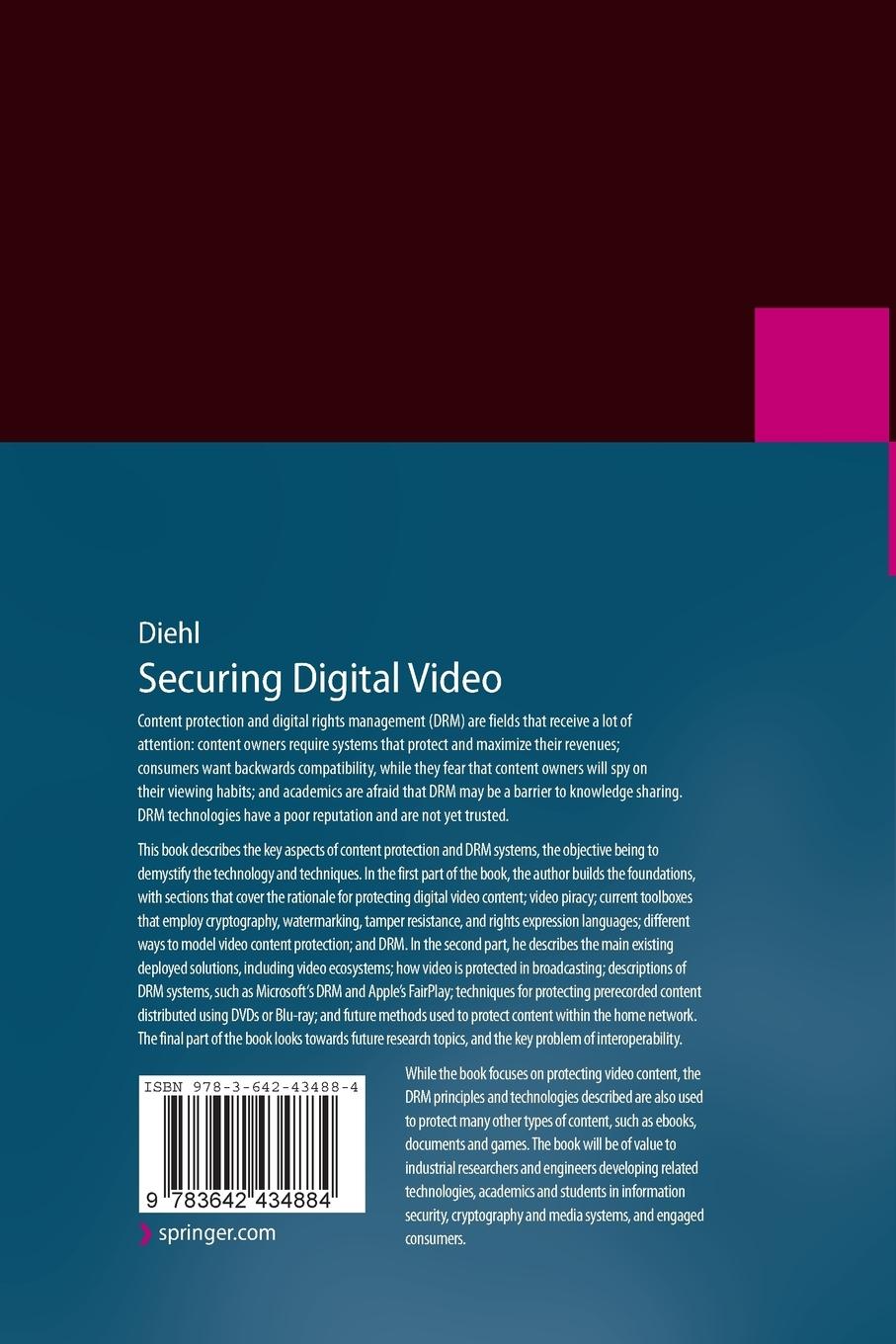 Rückseitencover Securing Digital Video