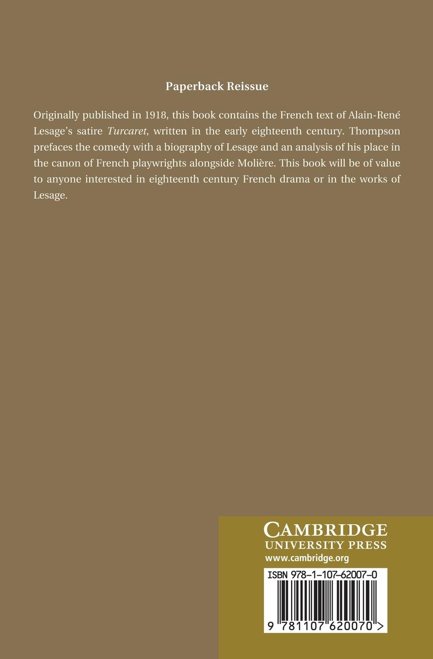 Rückseitencover Turcaret