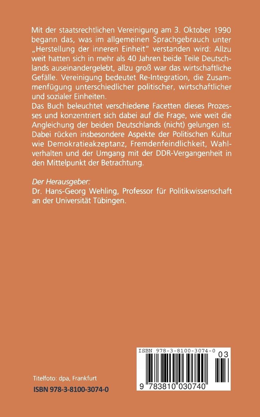 Rückseitencover Deutschland Ost - Deutschland West