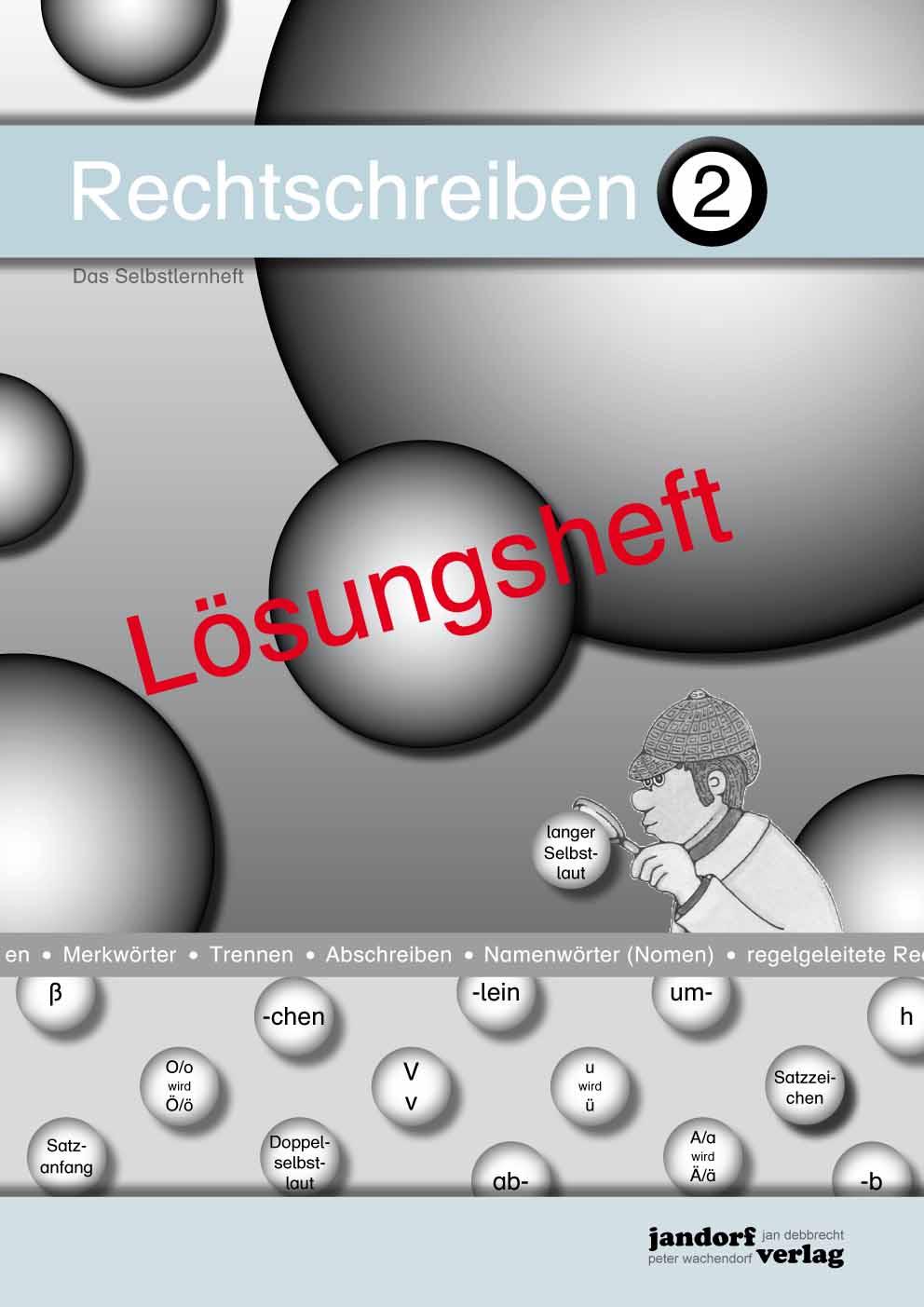 Vorderes Coverbild Rechtschreiben 2 (Lösungsheft)