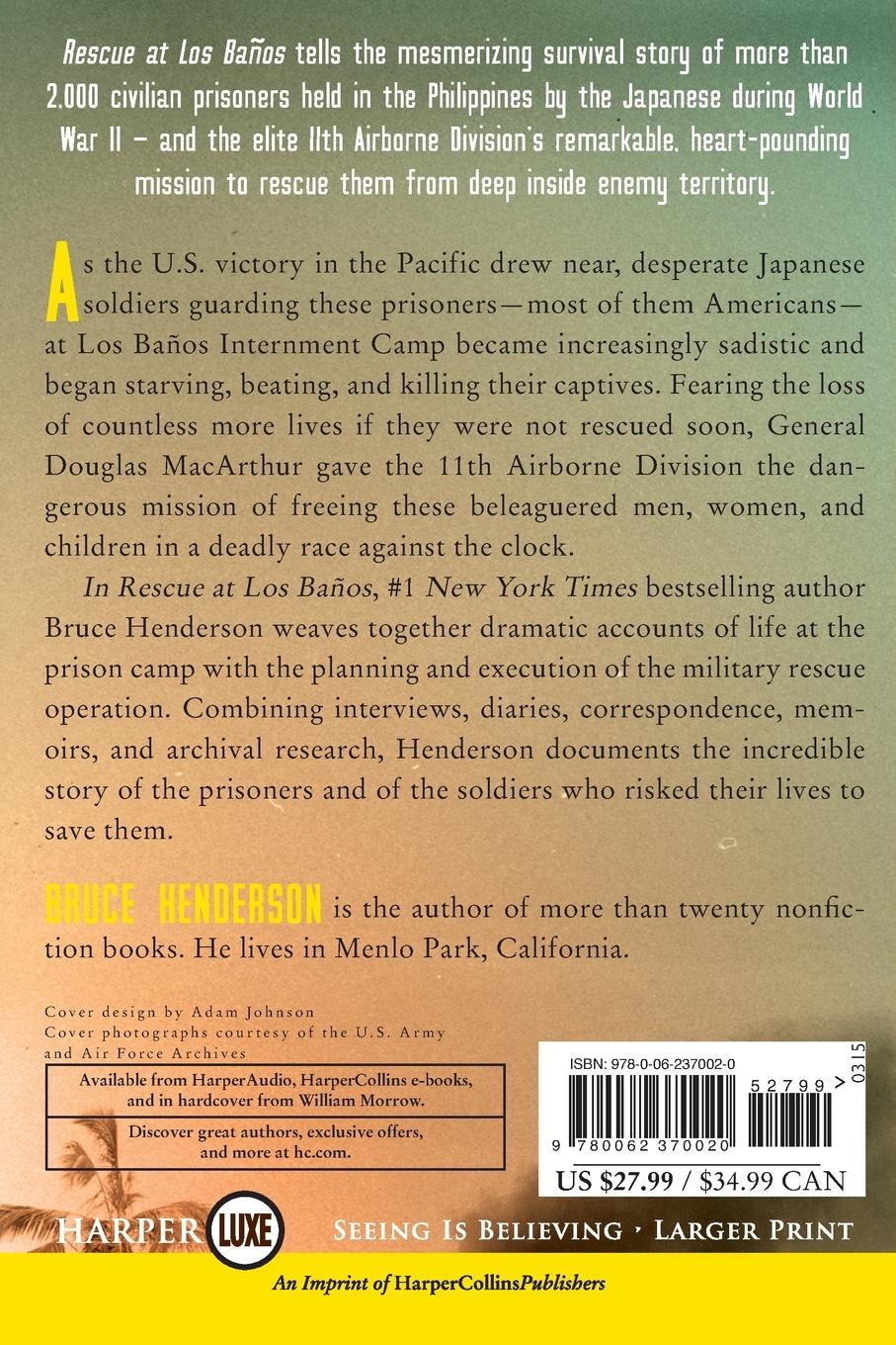 Rückseitencover Rescue at Los Banos LP