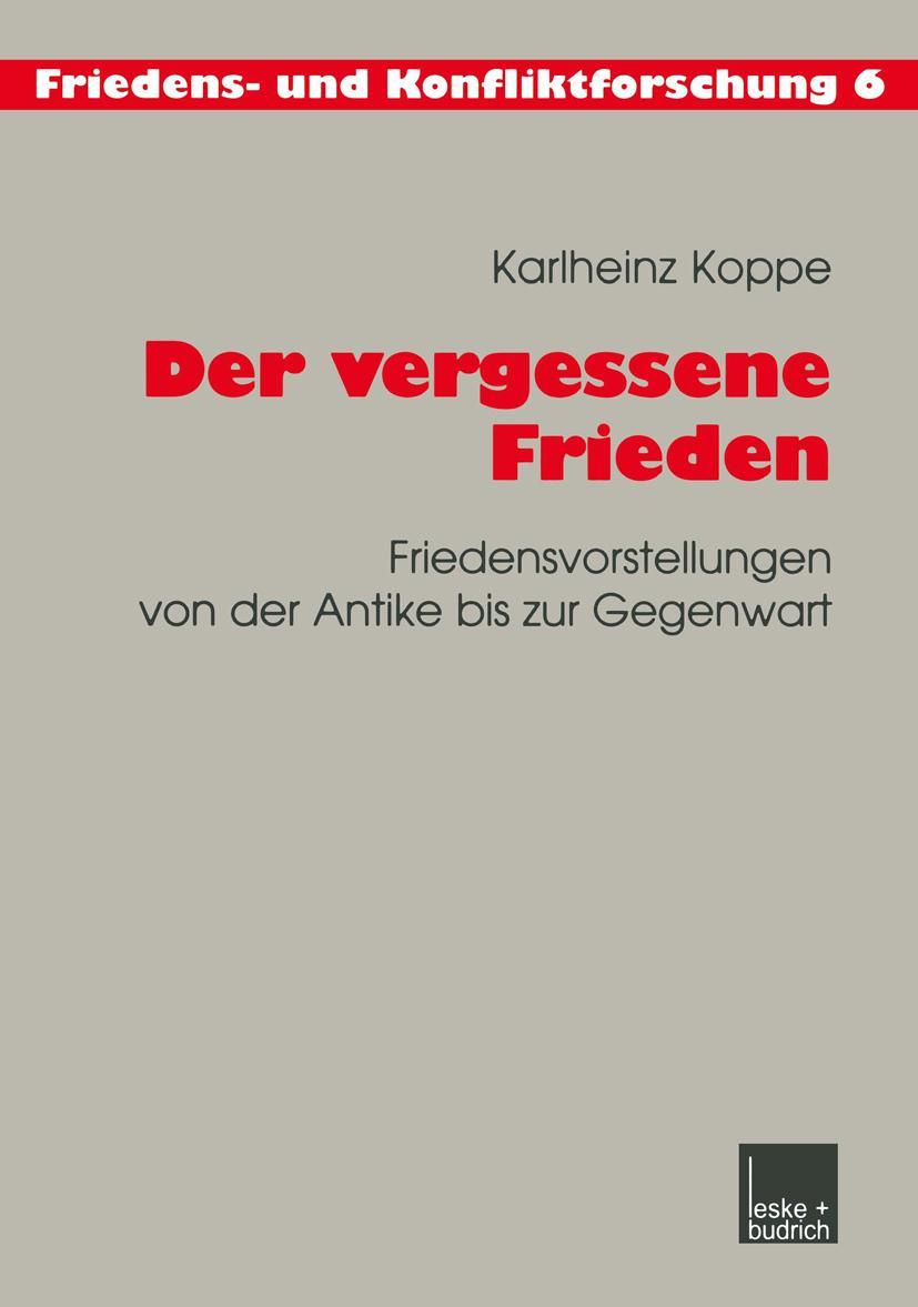 Vorderes Coverbild Der vergessene Frieden