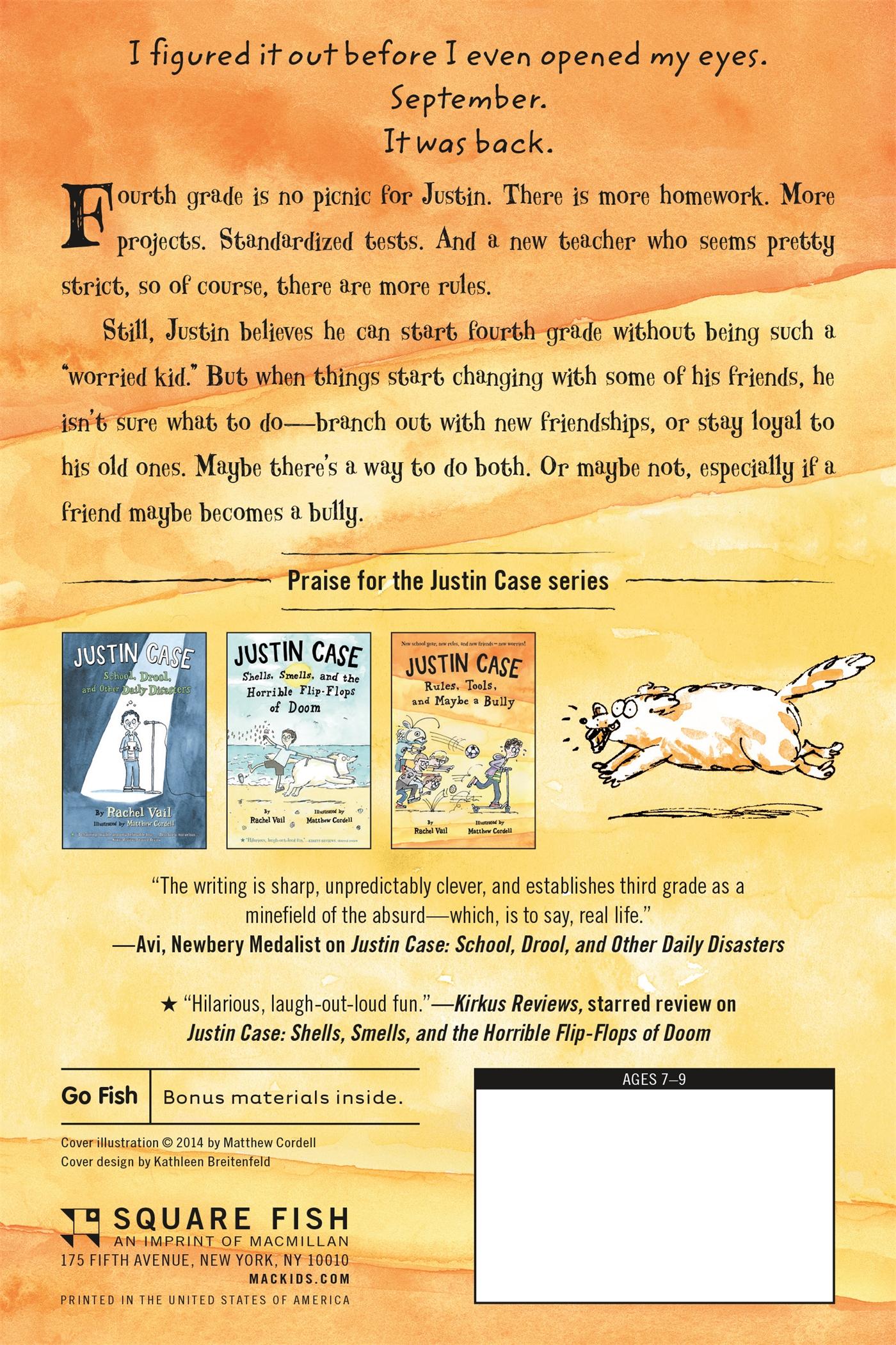 Rückseitencover Justin Case