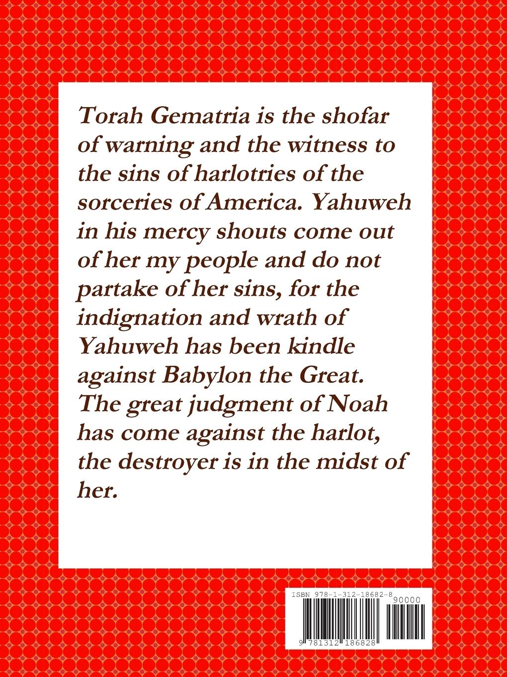 Rückseitencover Torah Gematria of the Set-Apart Spirit
