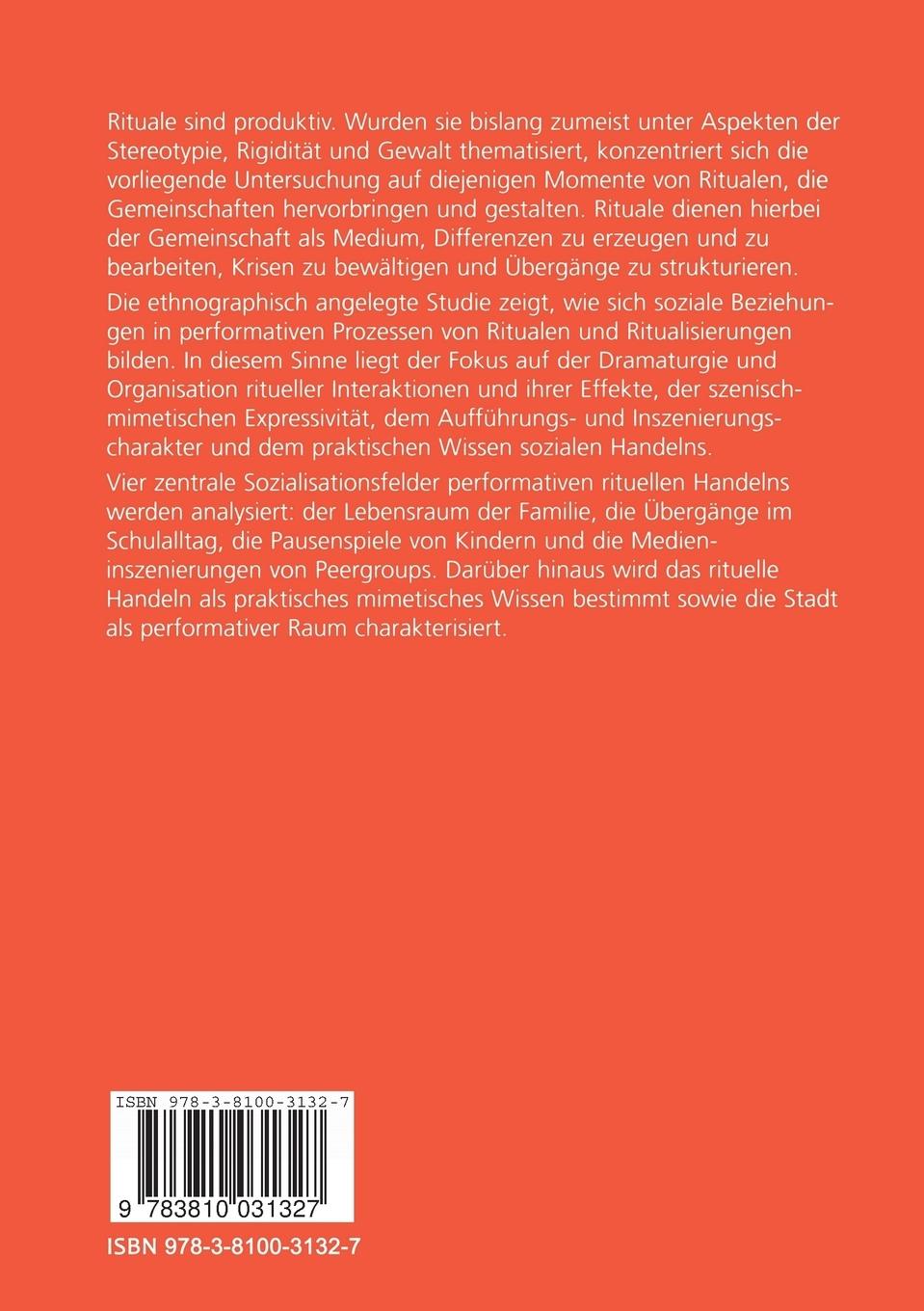 Rückseitencover Das Soziale als Ritual