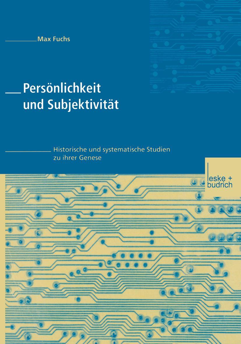 Vorderes Coverbild Persönlichkeit und Subjektivität