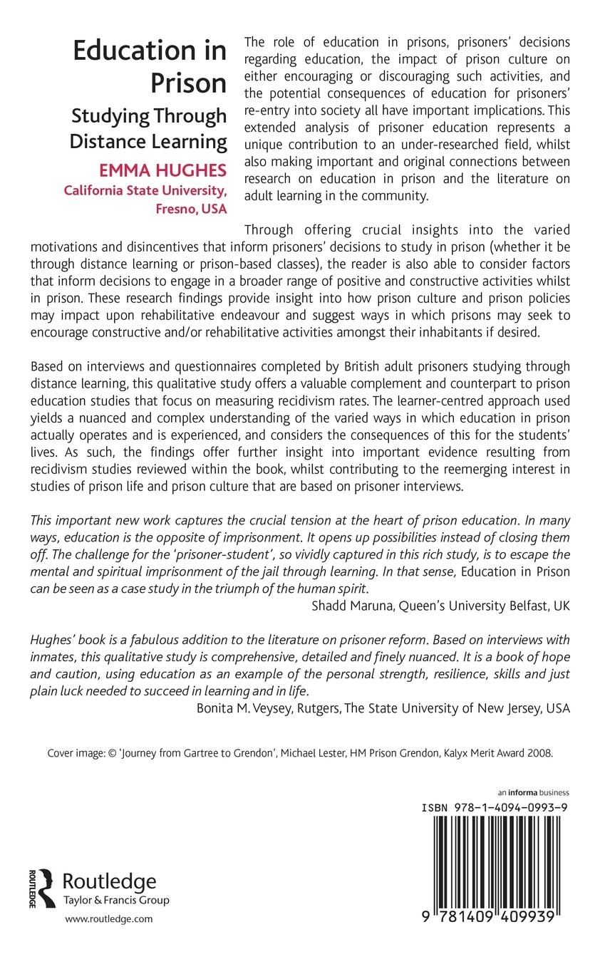 Rückseitencover Education in Prison