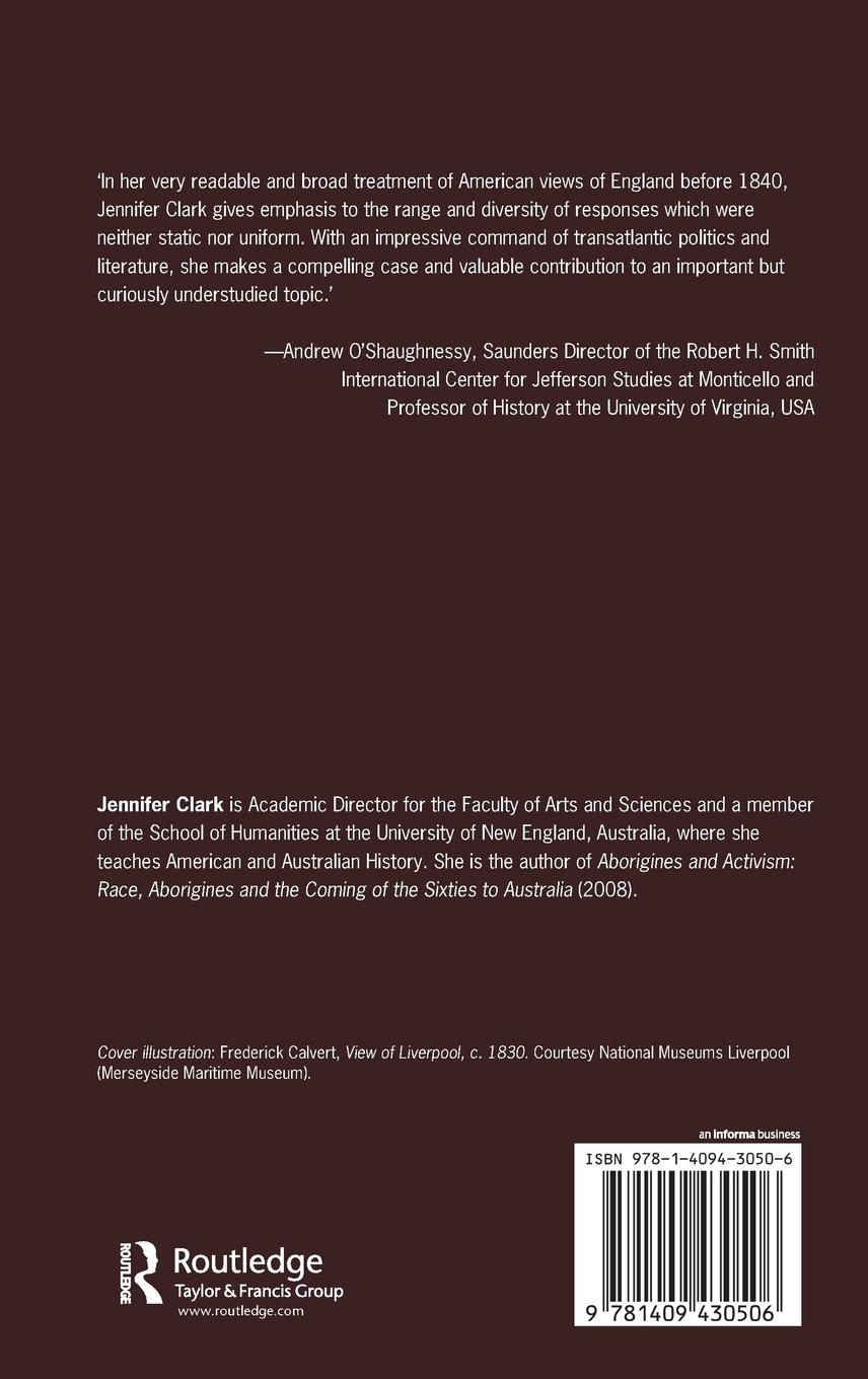 Rückseitencover The American Idea of England, 1776-1840