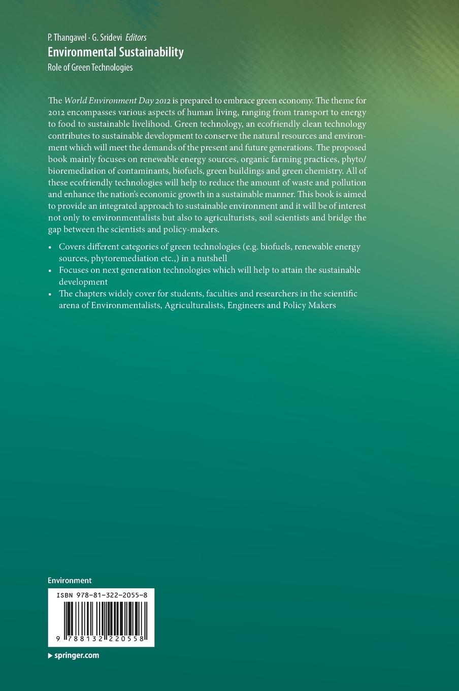 Rückseitencover Environmental Sustainability