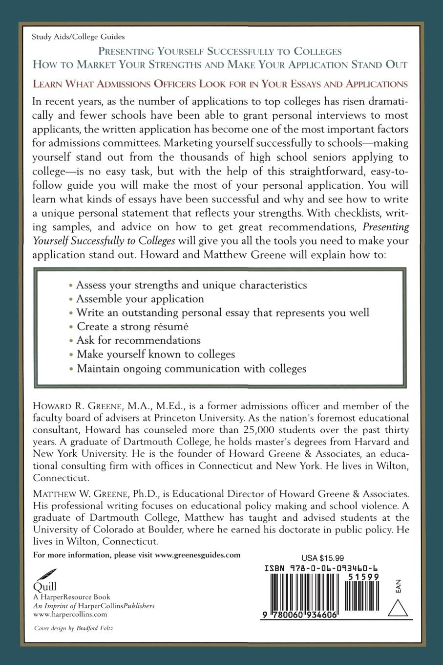 Rückseitencover Greenes' Guides to Educational Planning