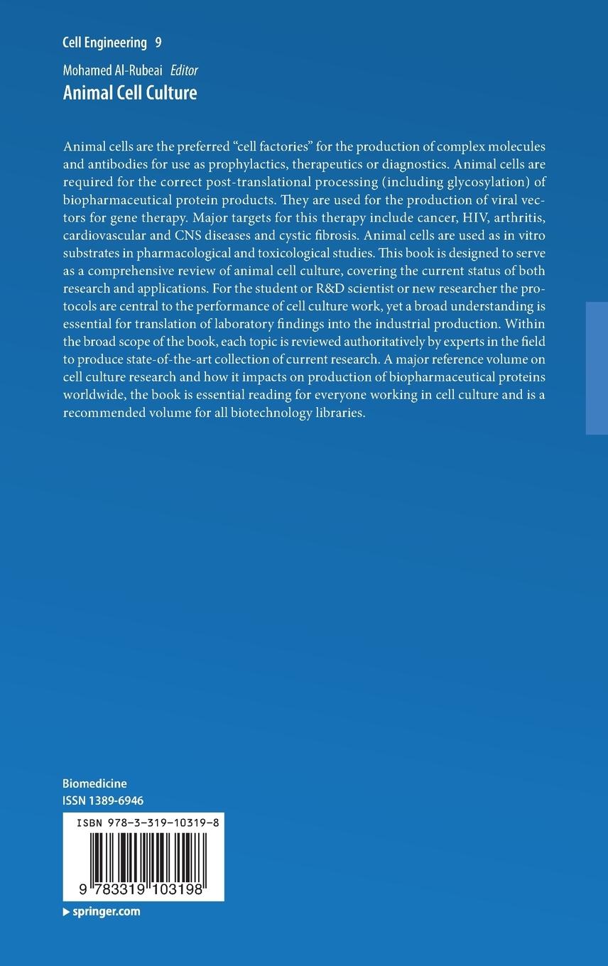 Rückseitencover Animal Cell Culture
