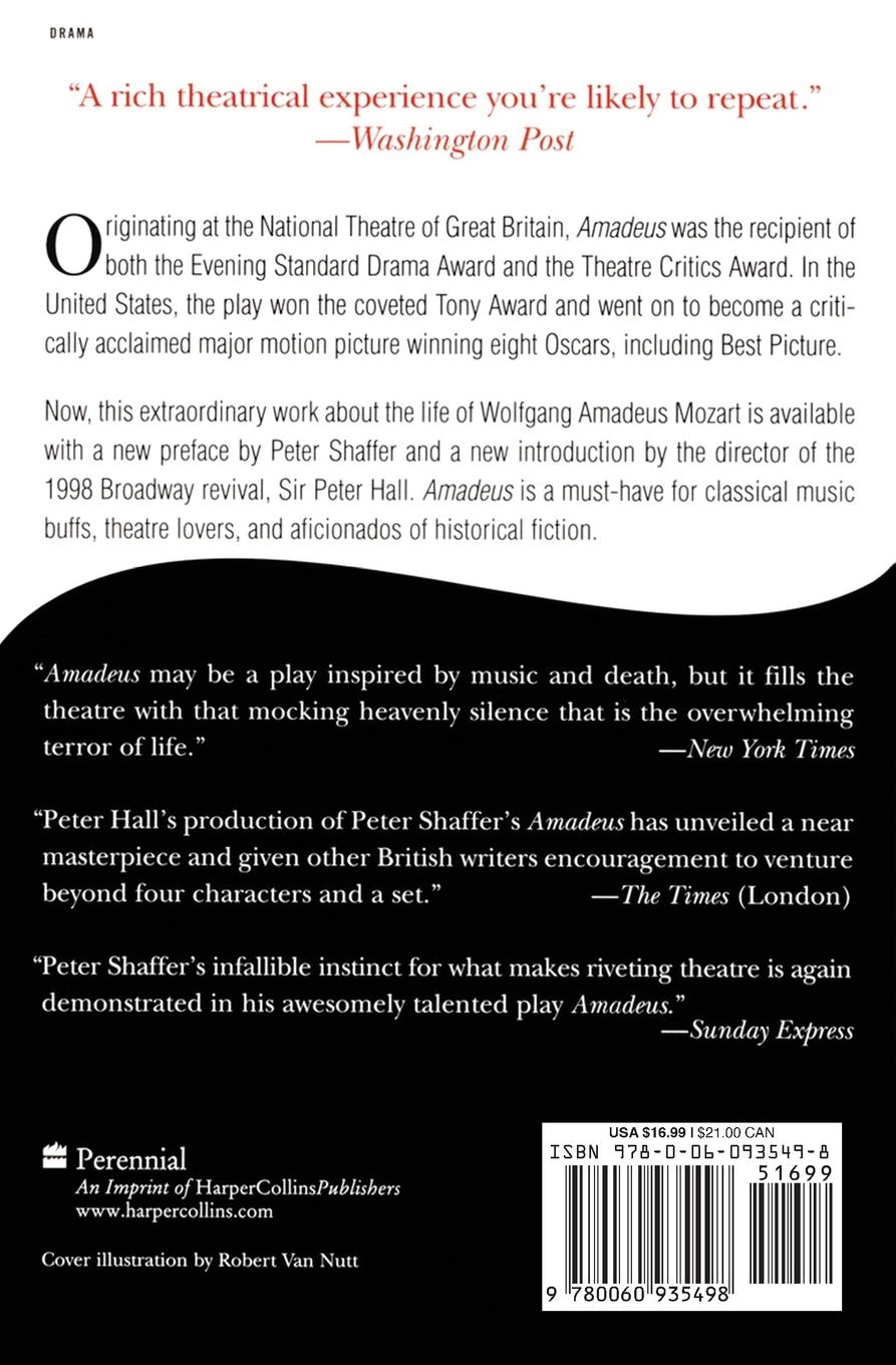 Rückseitencover Amadeus: A Play by Peter Shaffer