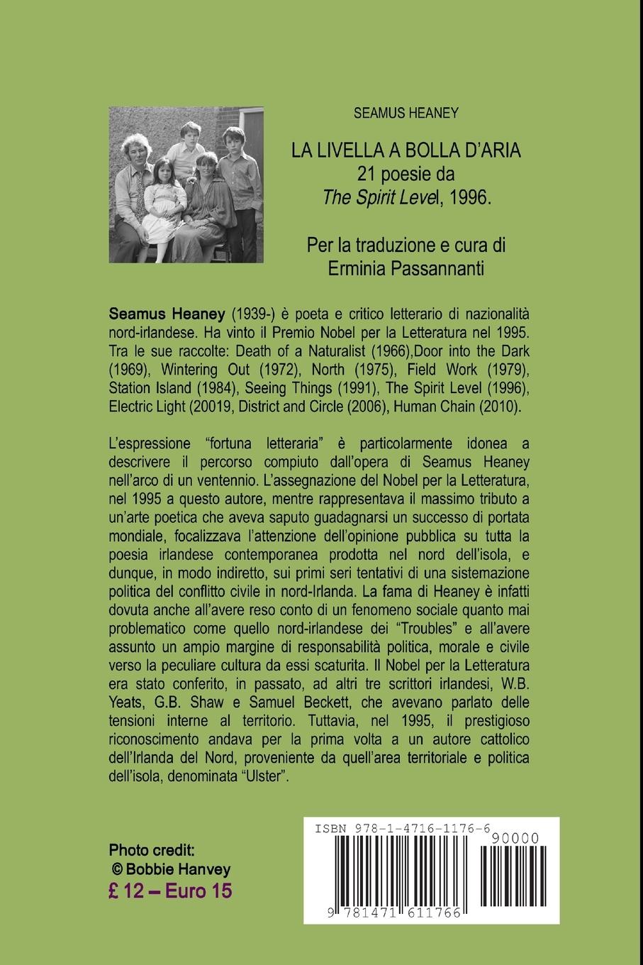 Rückseitencover La livella a bolla d'aria /The Spirit Level