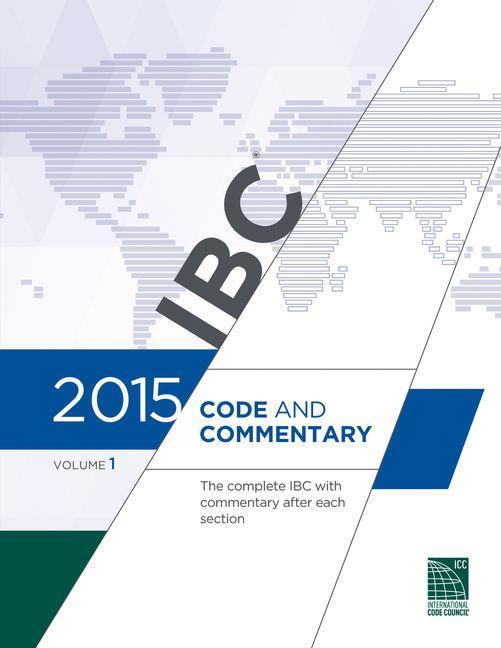 Vorderes Coverbild 2015 International Building Code Commentary, Volume 1