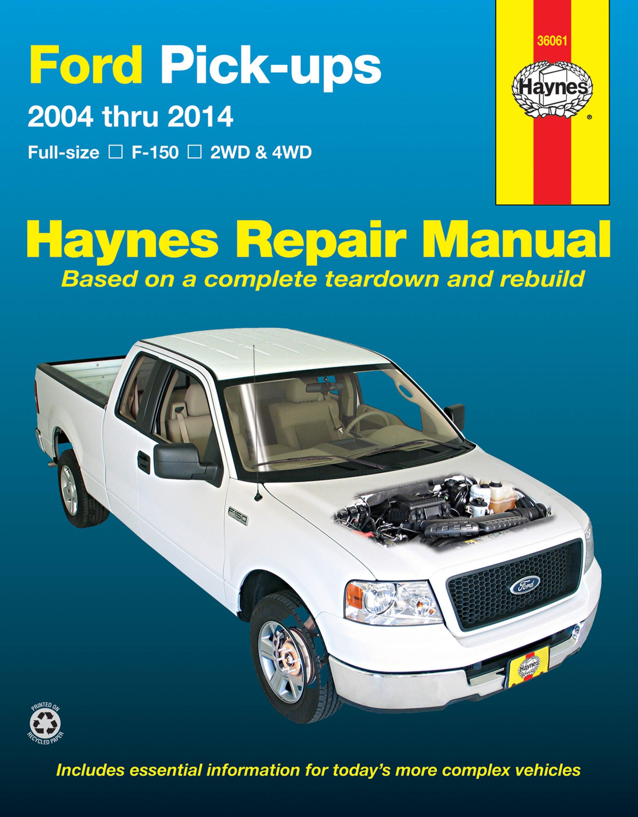 Vorderes Coverbild Ford full-size petrol pick-ups F-150 2WD & 4WD (2004-2014) Haynes Repair Manual (USA)