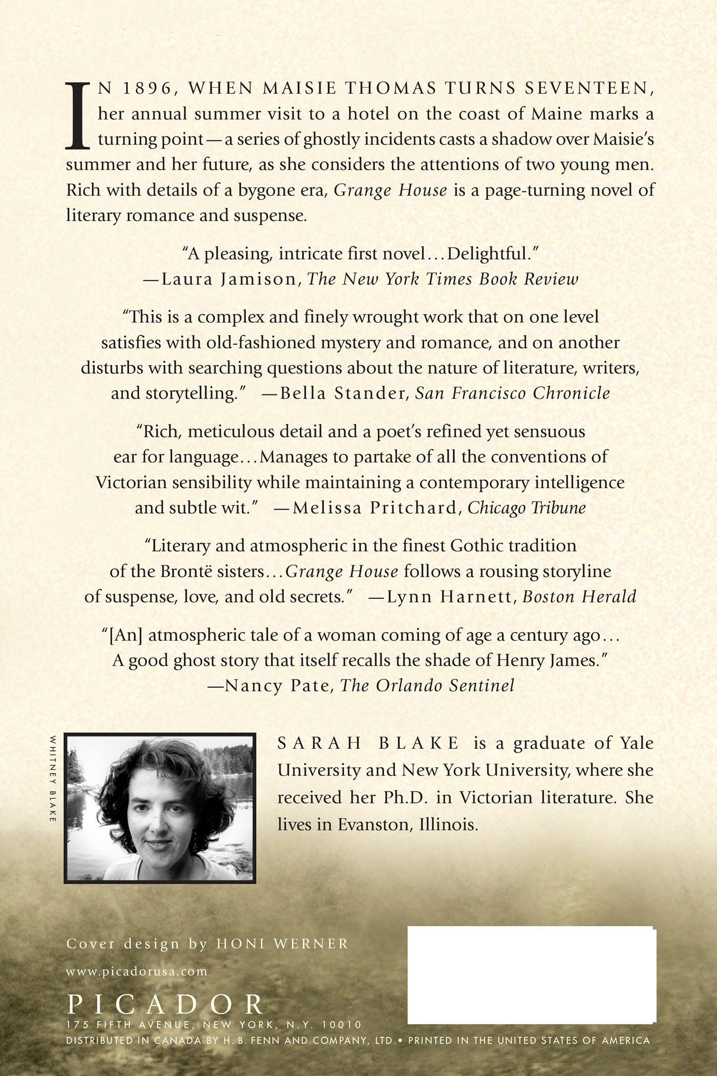 Rückseitencover Grange House