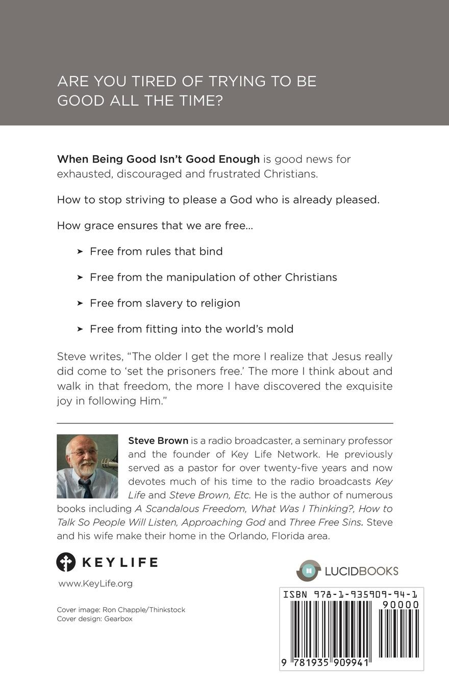 Rückseitencover When Being Good Isn't Good Enough