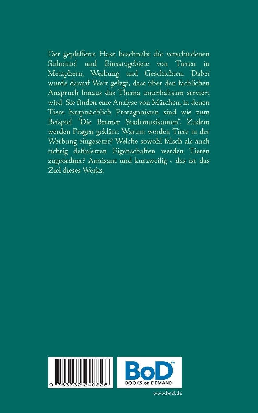 Rückseitencover Der gepfefferte Hase