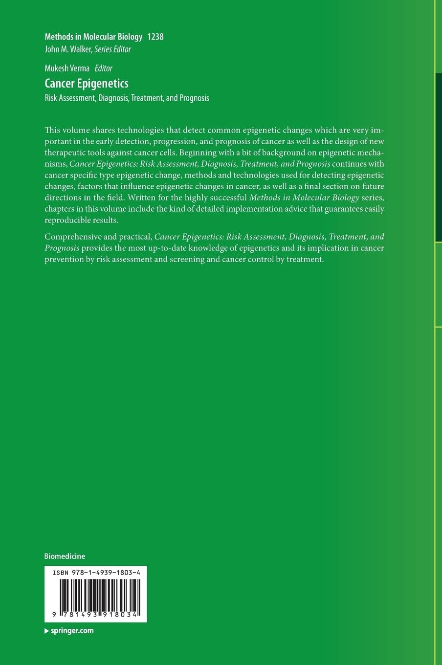 Rückseitencover Cancer Epigenetics