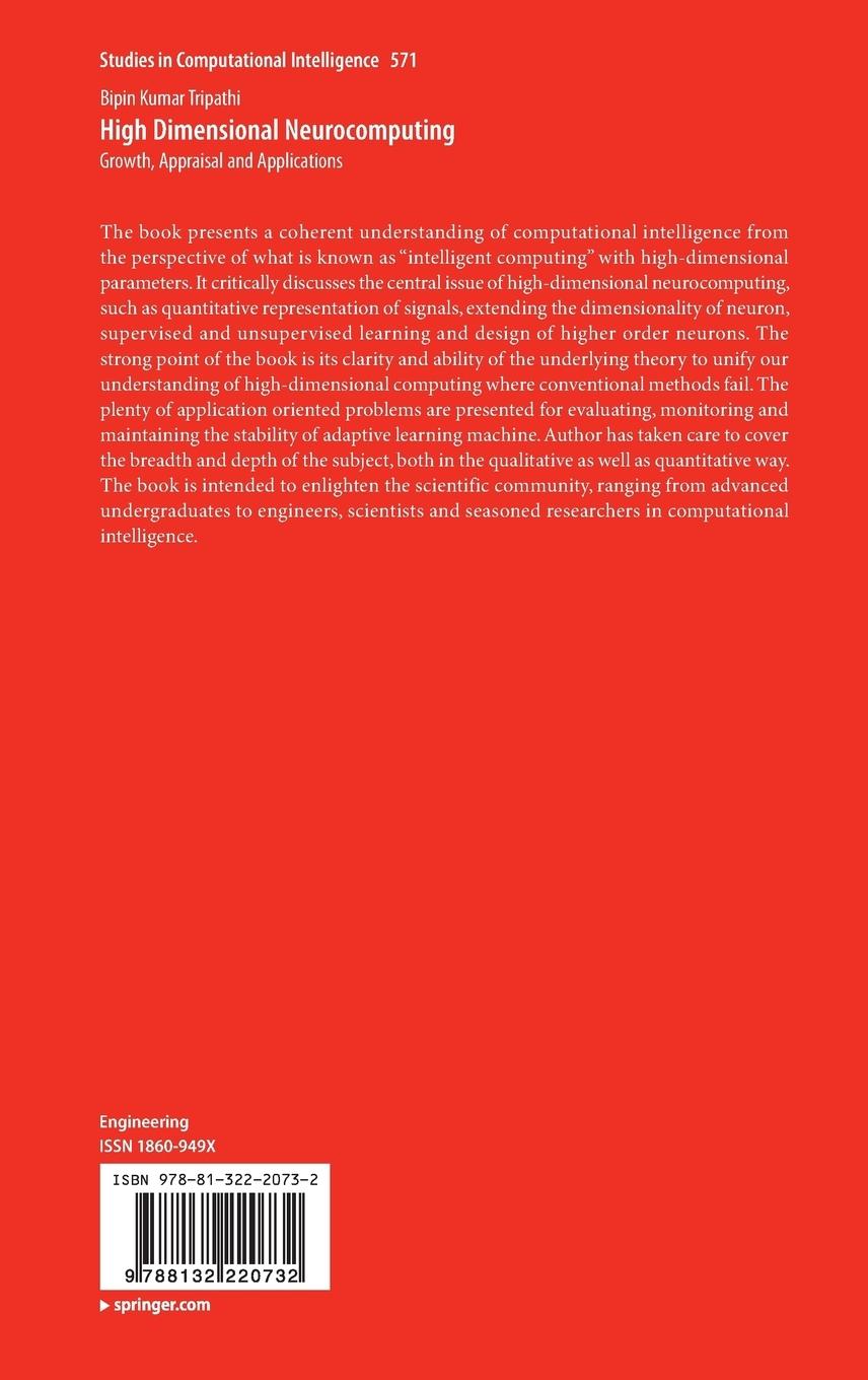 Rückseitencover High Dimensional Neurocomputing
