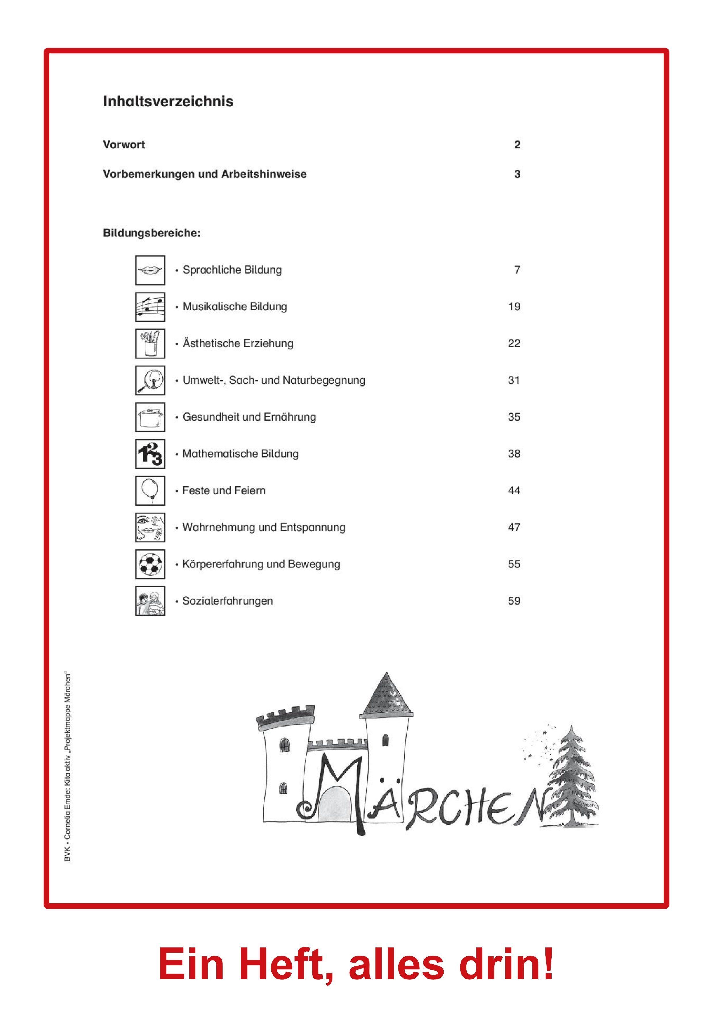 Beispielinhalt (Bild) Kita aktiv Märchen