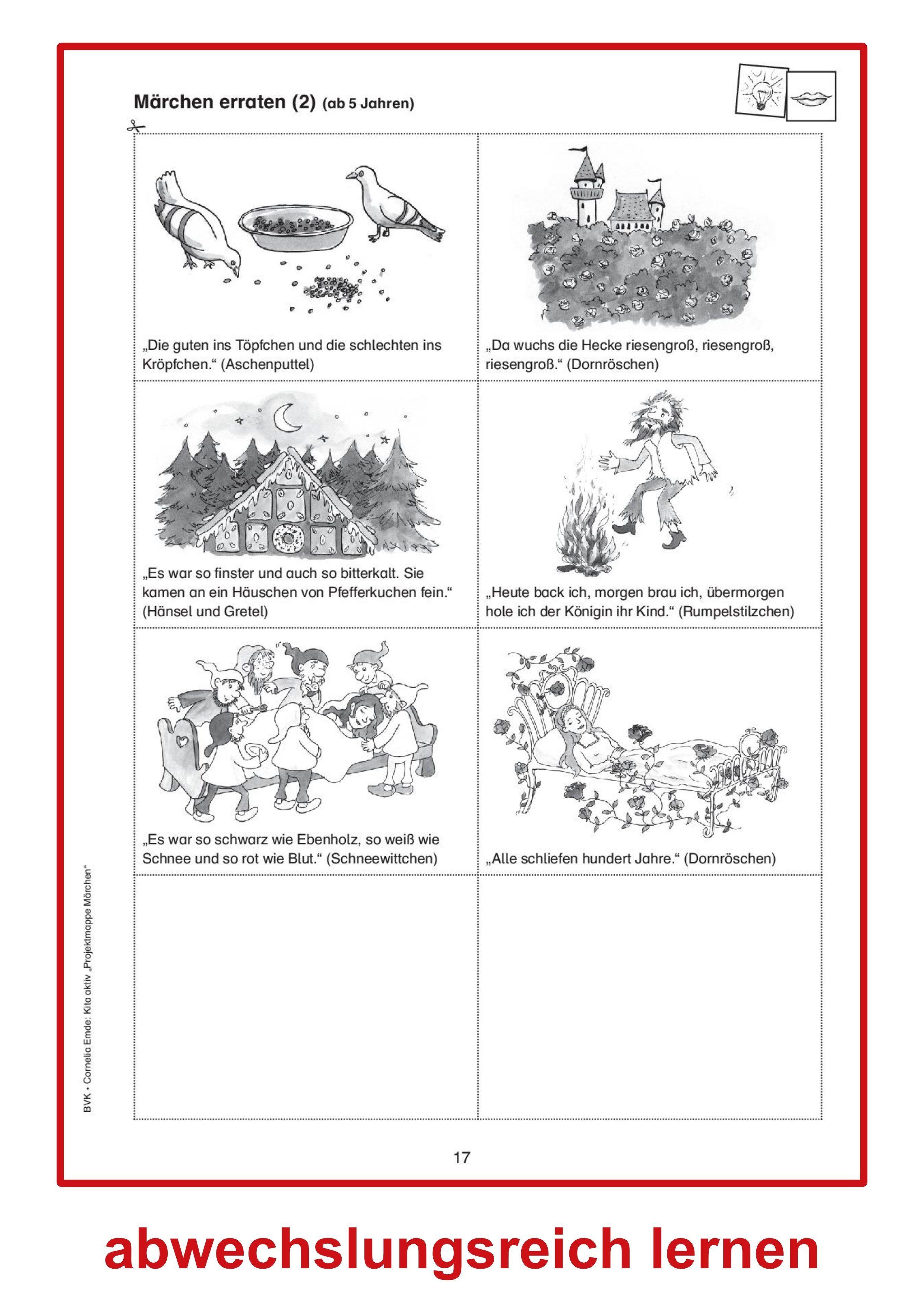 Beispielinhalt (Bild) Kita aktiv Märchen