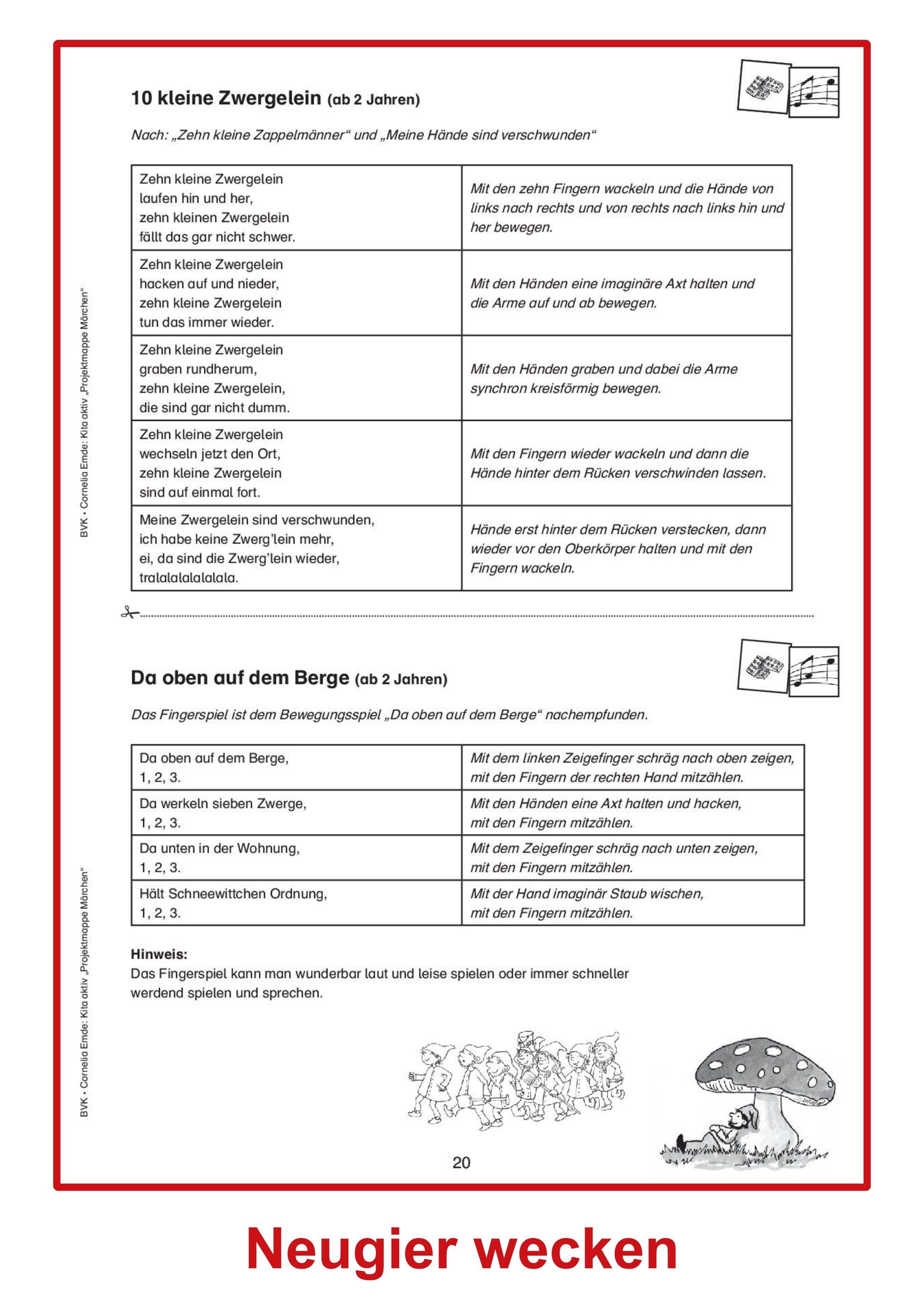 Beispielinhalt (Bild) Kita aktiv Märchen