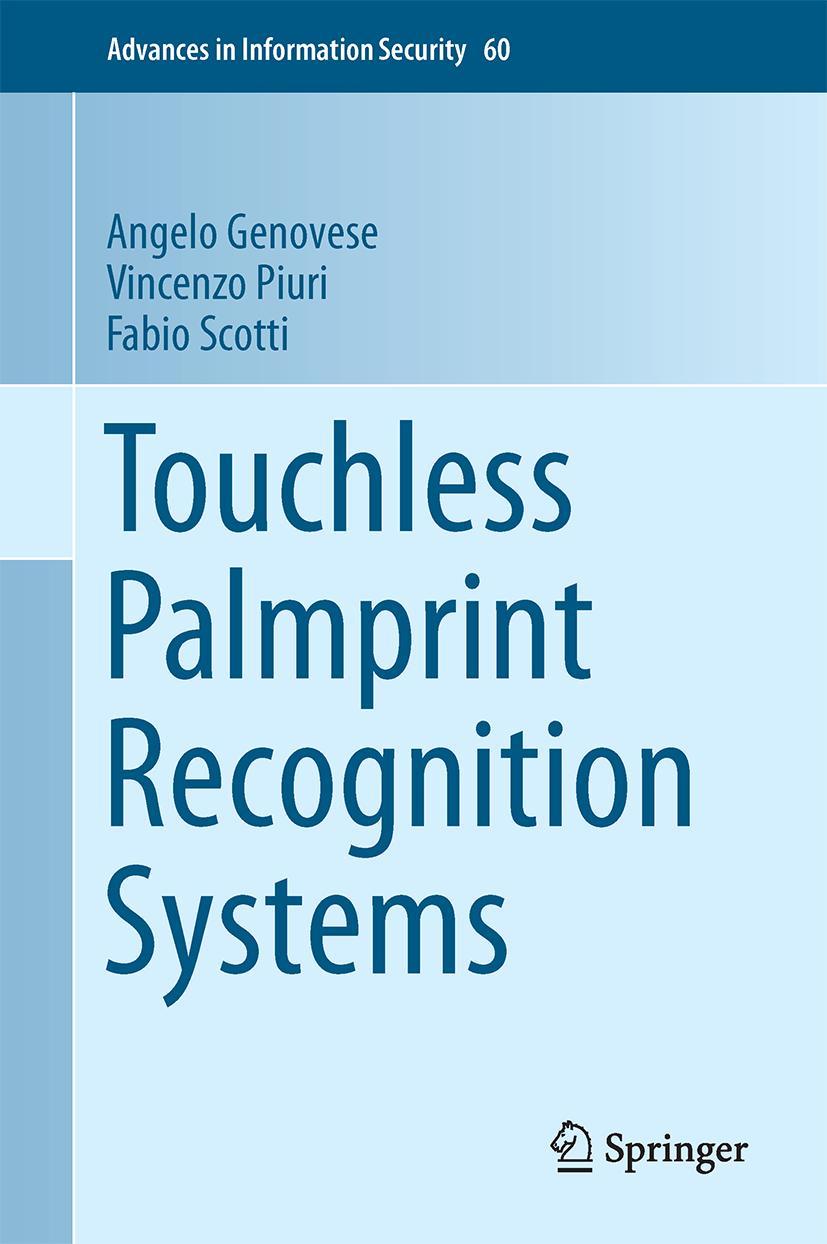 Vorderes Coverbild Touchless Palmprint Recognition Systems