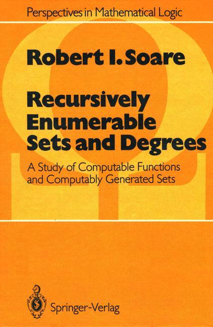 Vorderes Coverbild Recursively Enumerable Sets and Degrees