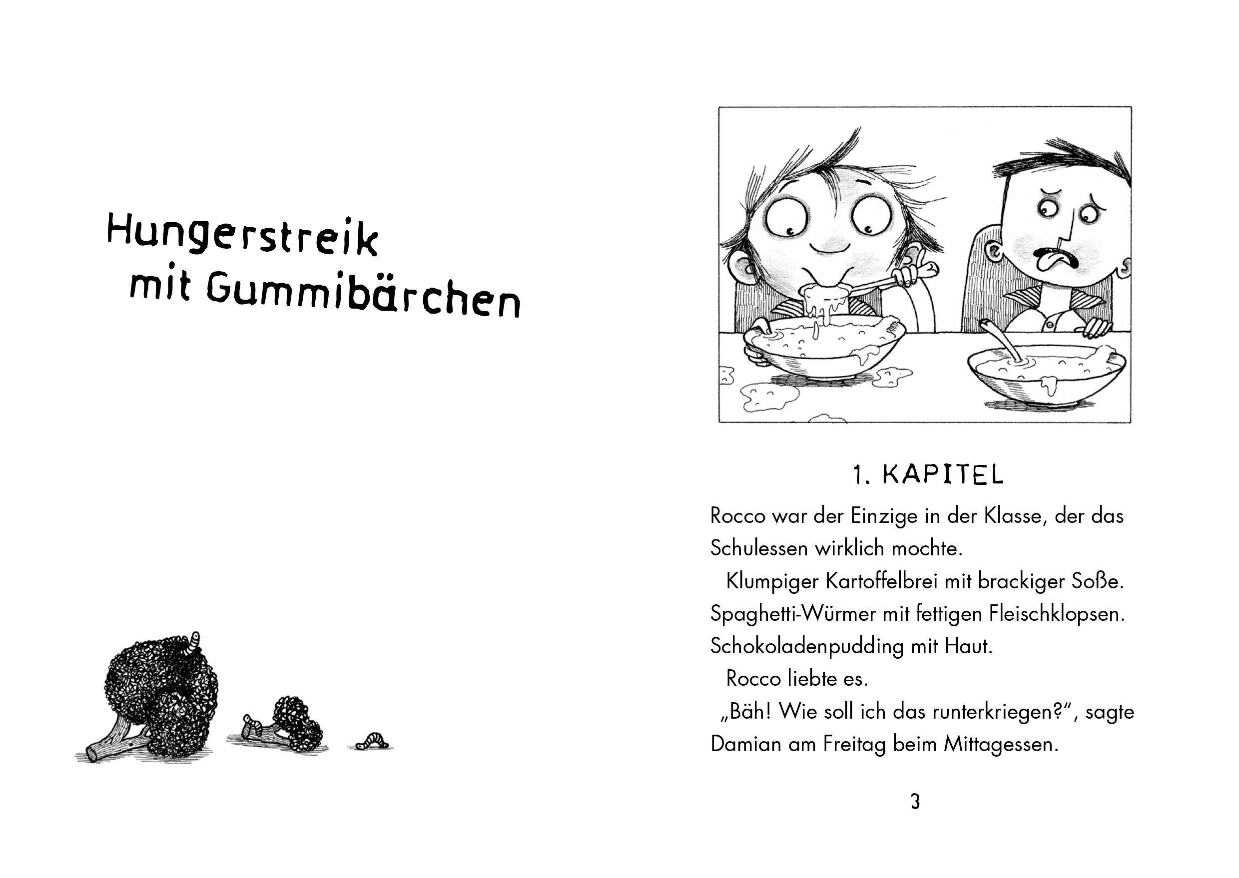 Beispielinhalt (Bild) Rocco Randale 04. Hungerstreik mit Gummibärchen