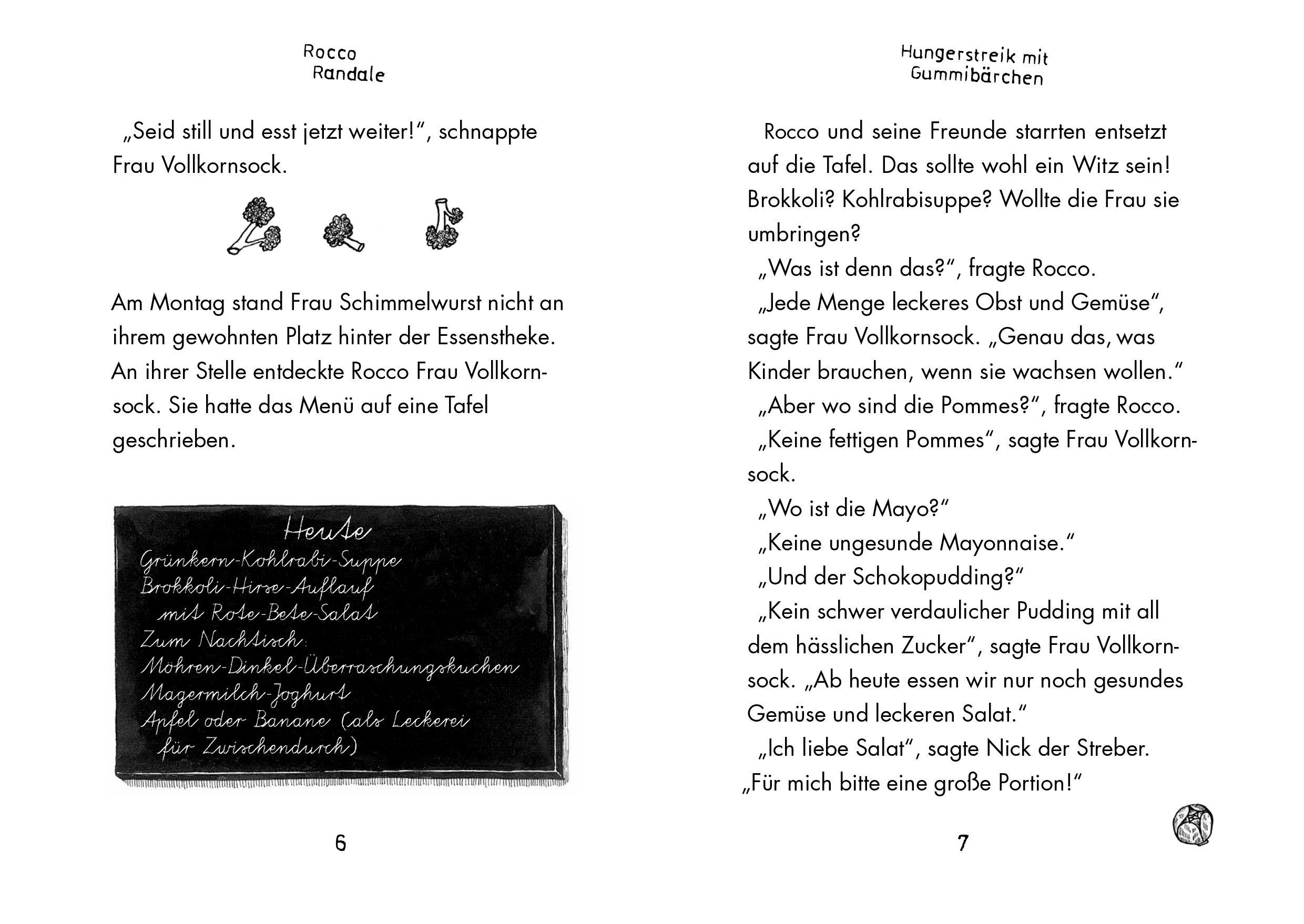 Beispielinhalt (Bild) Rocco Randale 04. Hungerstreik mit Gummibärchen