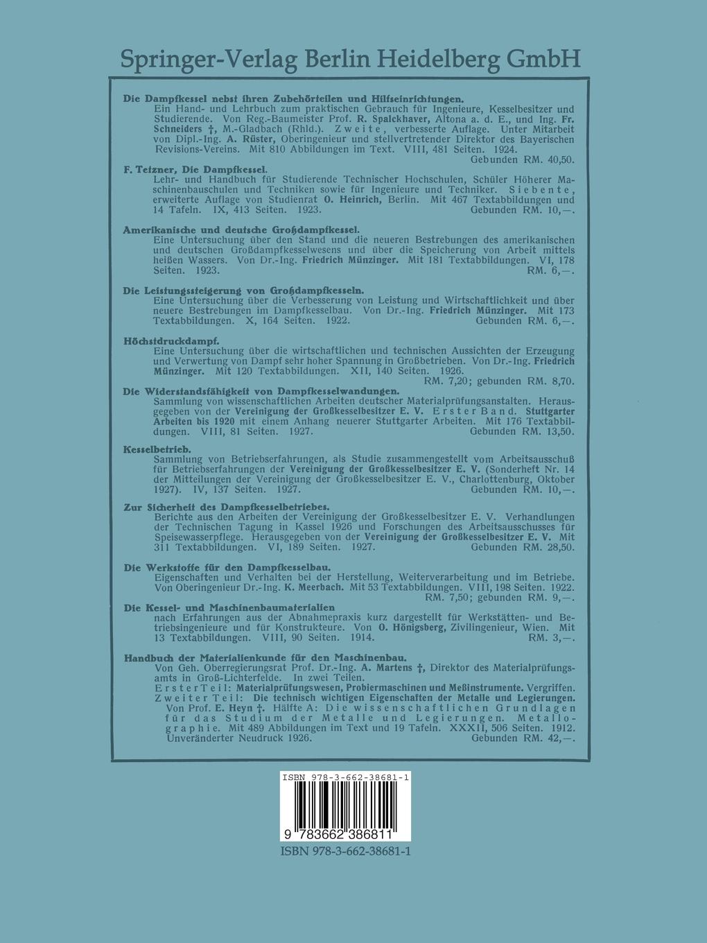Rückseitencover Der Kesselbaustoff