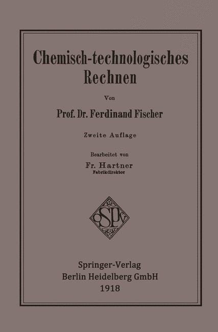 Vorderes Coverbild Chemisch-technologisches Rechnen