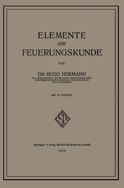 Vorderes Coverbild Elemente der Feuerungskunde